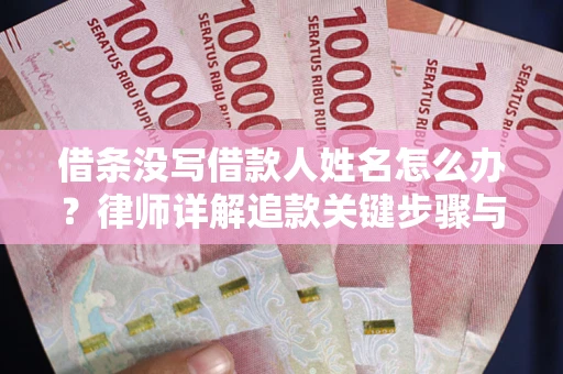 北京借条没写借款人姓名怎么办？律师详解追款关键步骤与证据链构建
