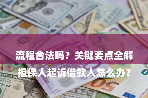 北京

担保人起诉借款人怎么办？流程合法吗？关键要点全解析
