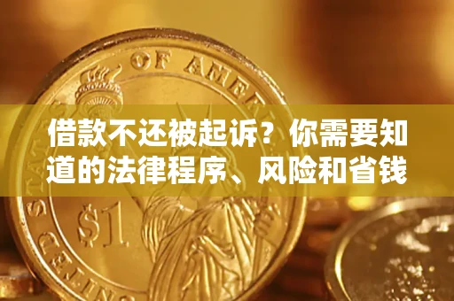 北京借款不还被起诉？你需要知道的法律程序、风险和省钱技巧